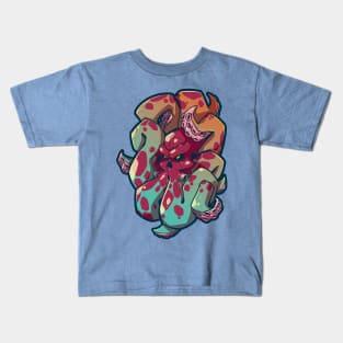 Angry Skull Octopus Kids T-Shirt